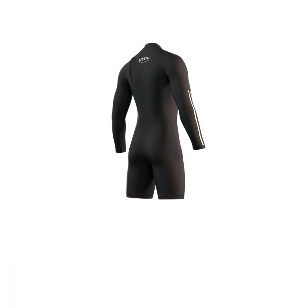 Mystic - The One Longarm Shorty 3/2mm Zipfree - Black - 2023
