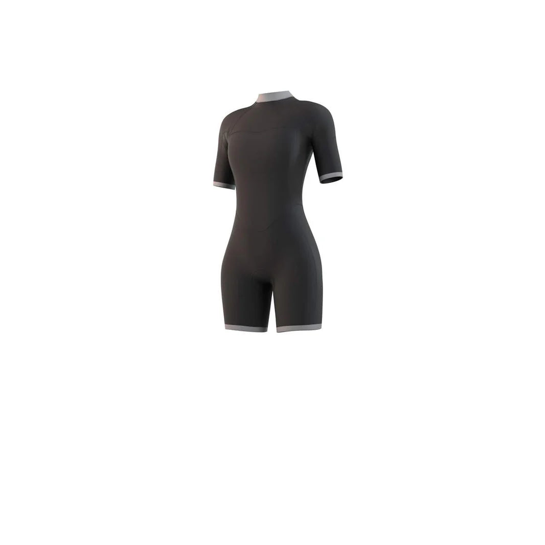 Women Brand 3/2mm Shorty Back Zip - Black