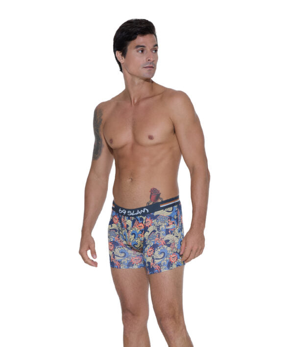 MEN ANCIENT WAVES GILBERT BAMBOO FITTED BOXER