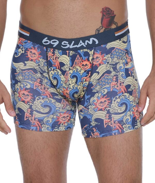 MEN ANCIENT WAVES GILBERT BAMBOO FITTED BOXER