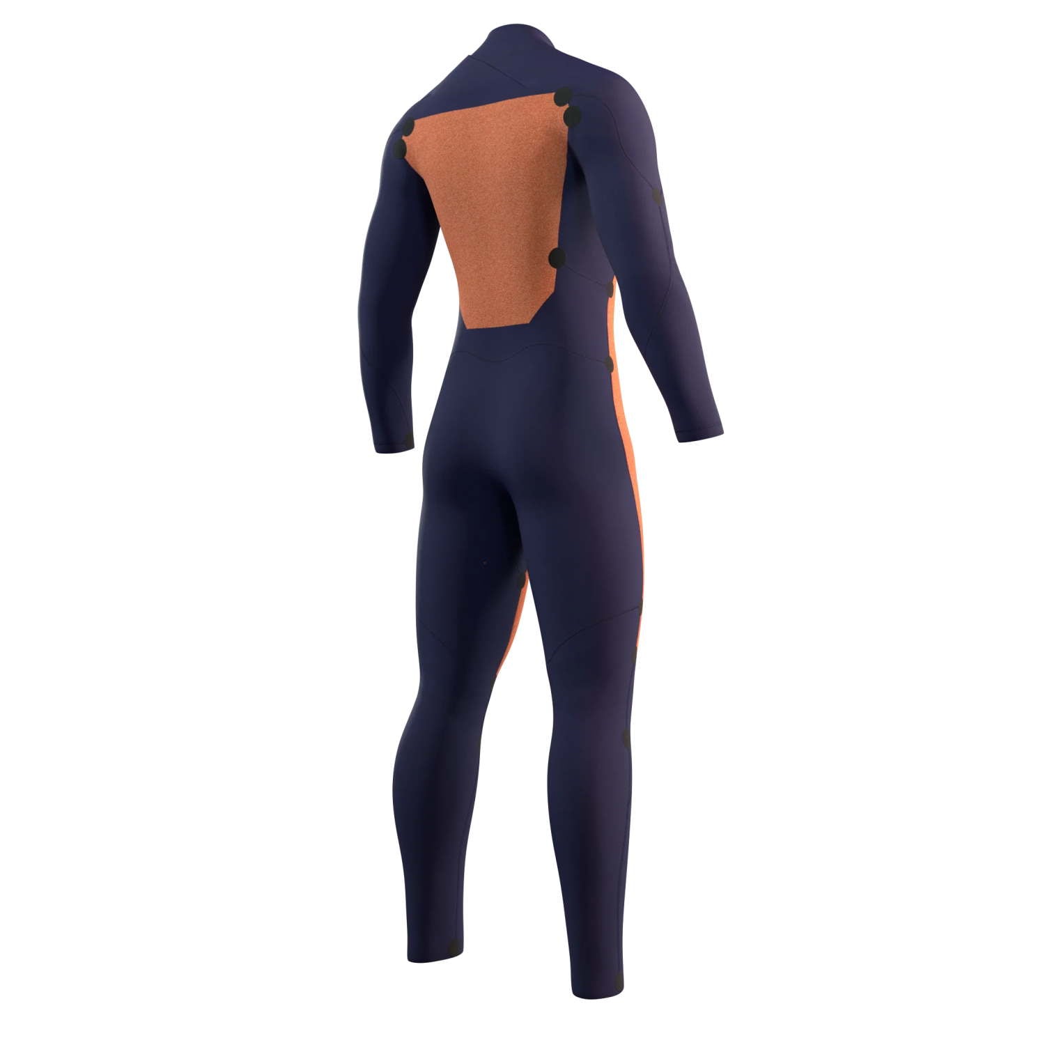 Star 3/2mm Double Front-Zip Fullsuit Wetsuit - Black