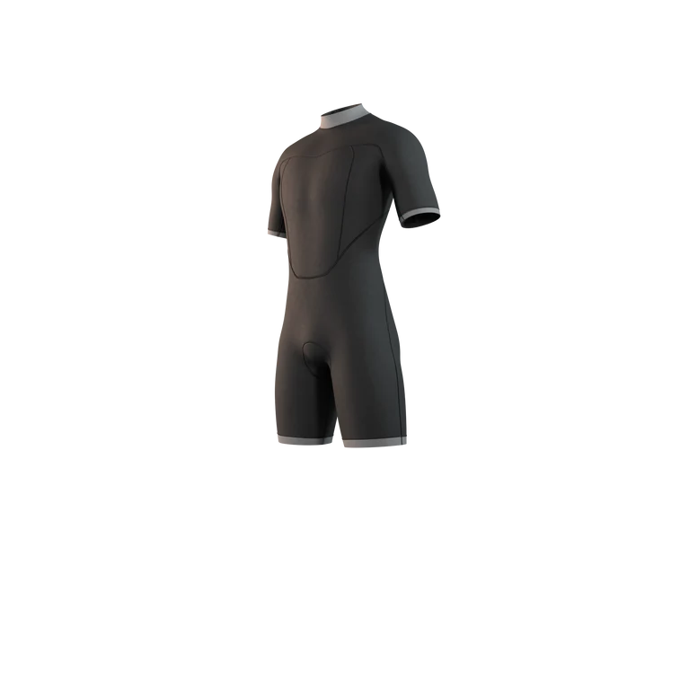 Brand Shorty Wetsuit 2025 - Back Zip - Black/Blue