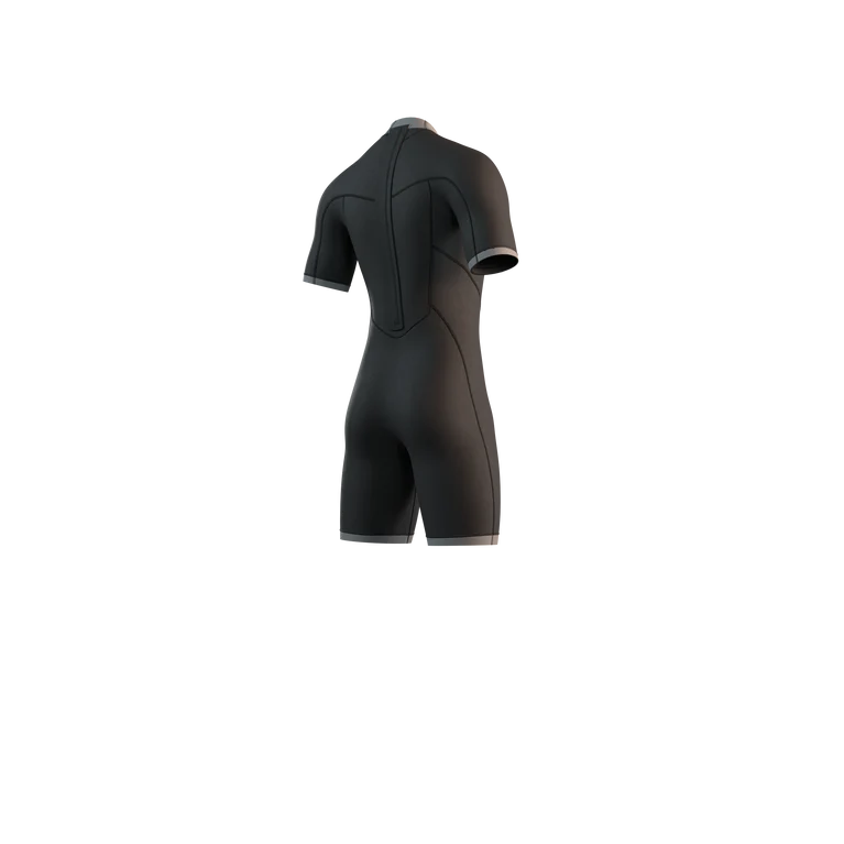 Brand Shorty Wetsuit 2025 - Back Zip - Black/Blue