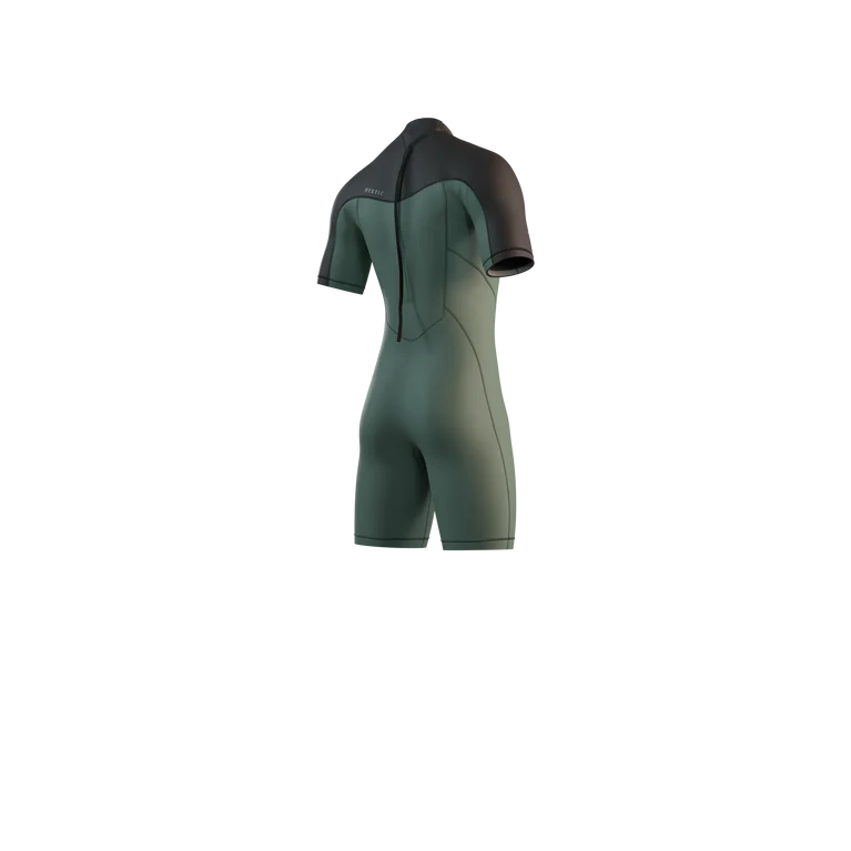 Brand Shorty Wetsuit 2025 - Back Zip - Dark Olive