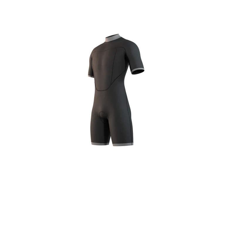 Brand Shorty Wetsuit 2025 - Back Zip - Black