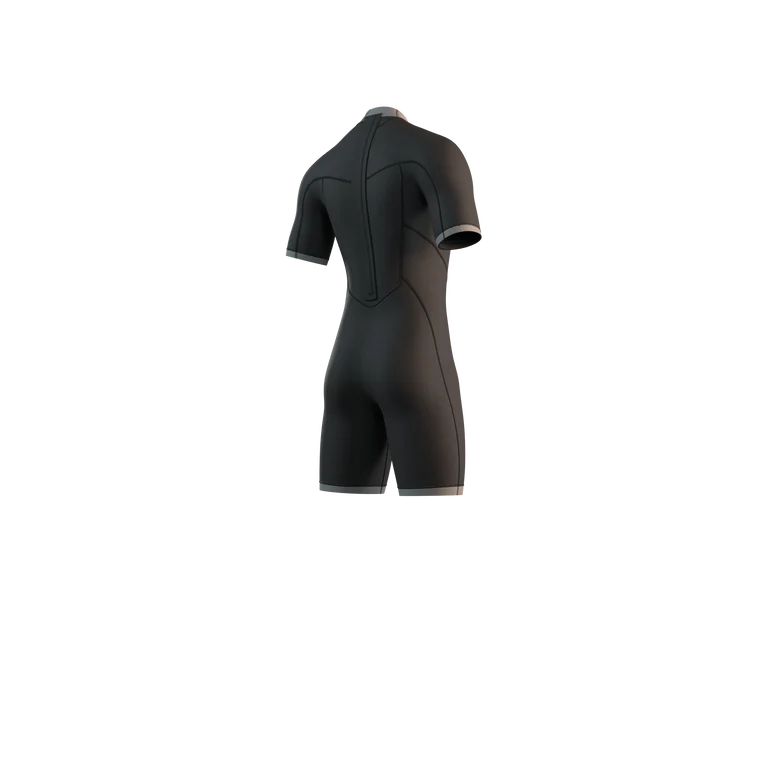 Brand Shorty Wetsuit 2025 - Back Zip - Black