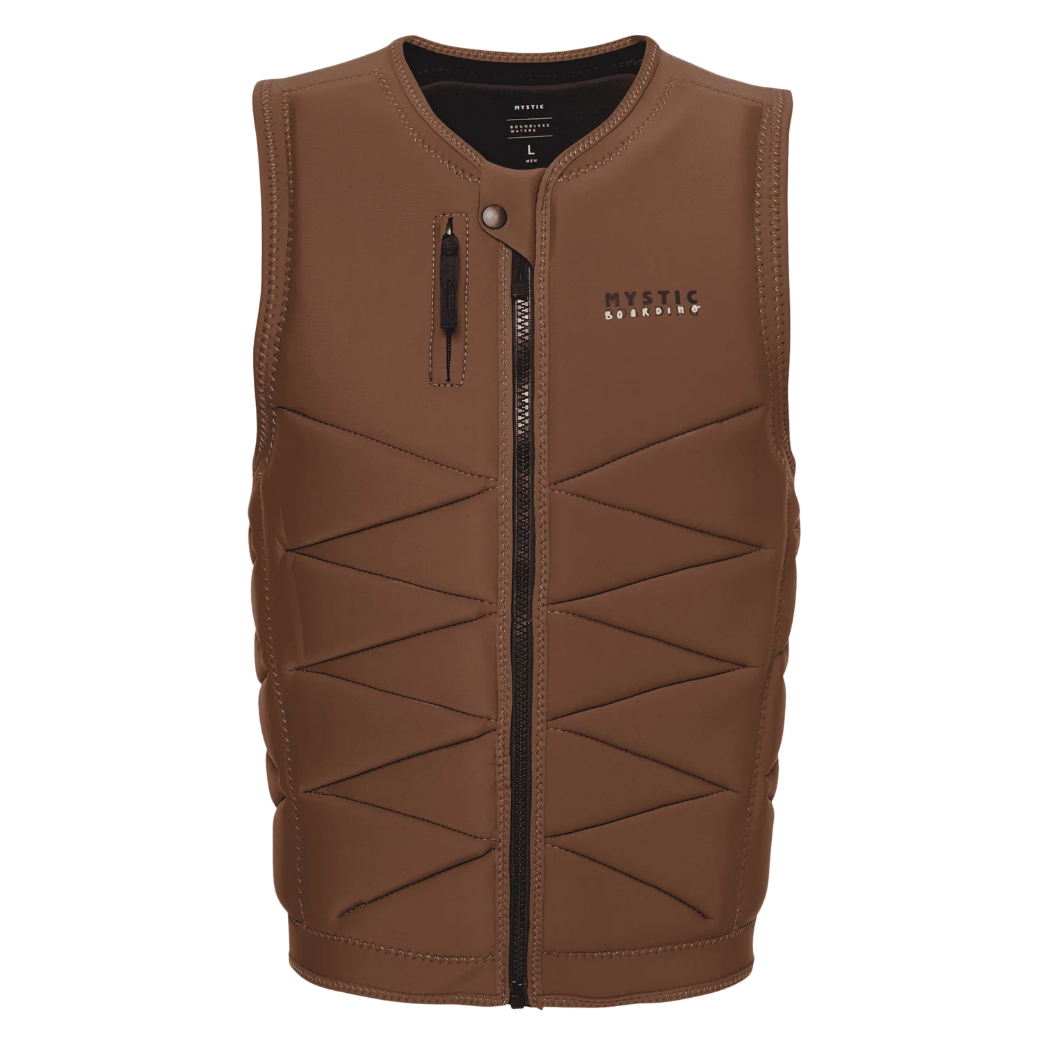 Outlaw Impact Vest Fzip Wake - Brown