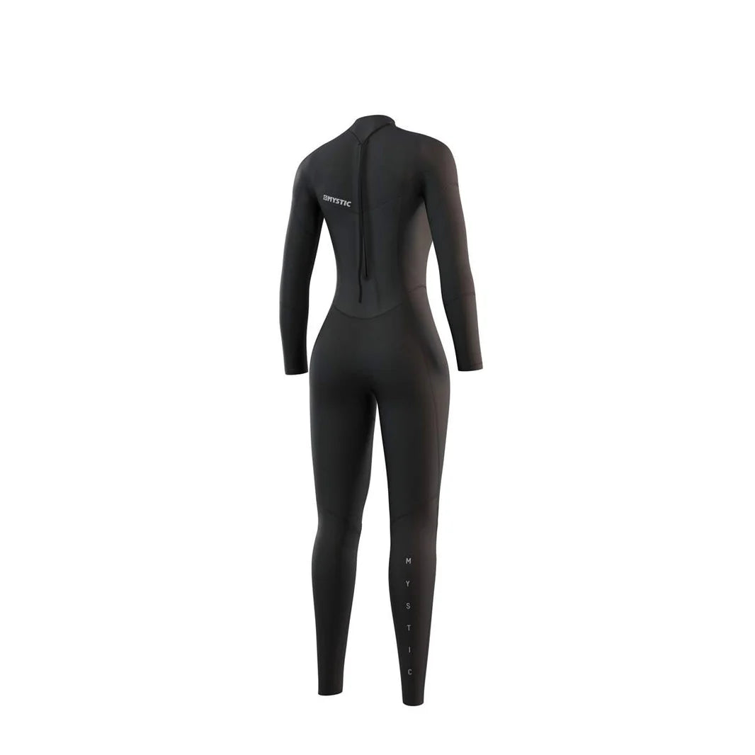 Womens Star 3/2mm Back Zip Wetsuit- Black - 2024