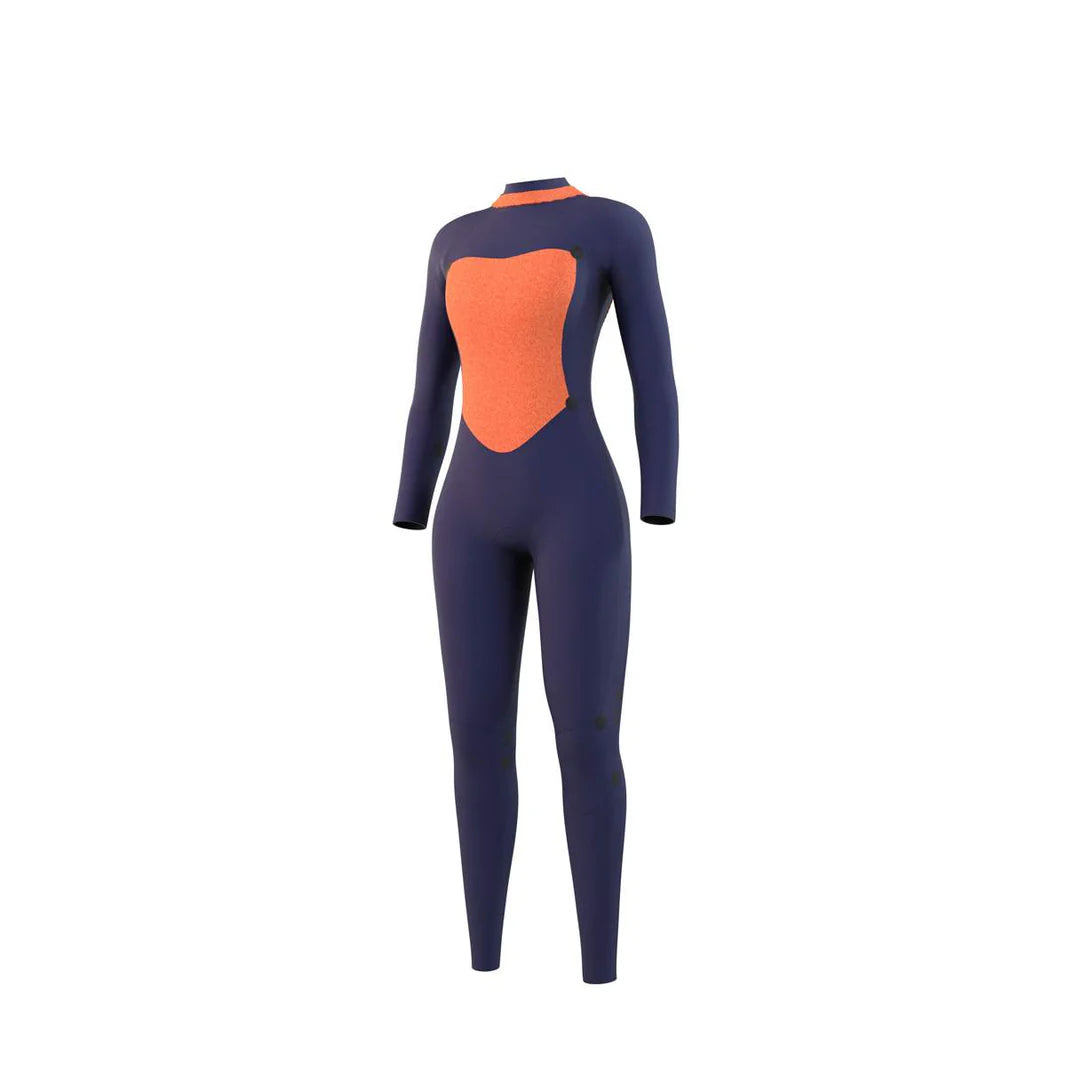 Womens Star 3/2mm Back Zip Wetsuit- Black - 2024