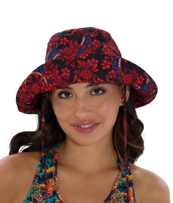 WOMEN BLOSSOMING SNAKE REESE BUCKET HAT