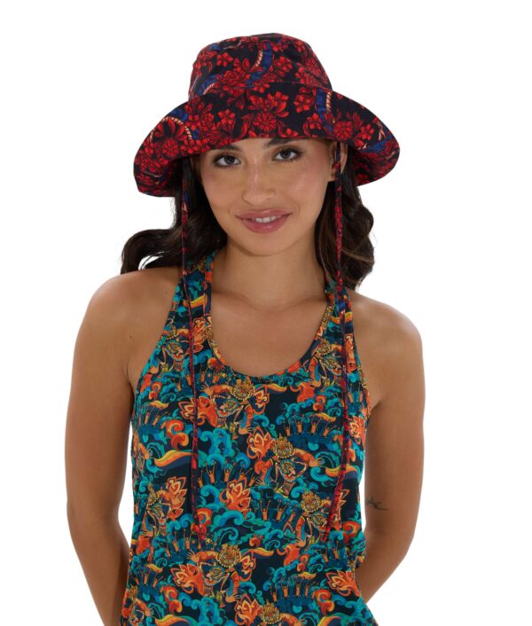 WOMEN BLOSSOMING SNAKE REESE BUCKET HAT