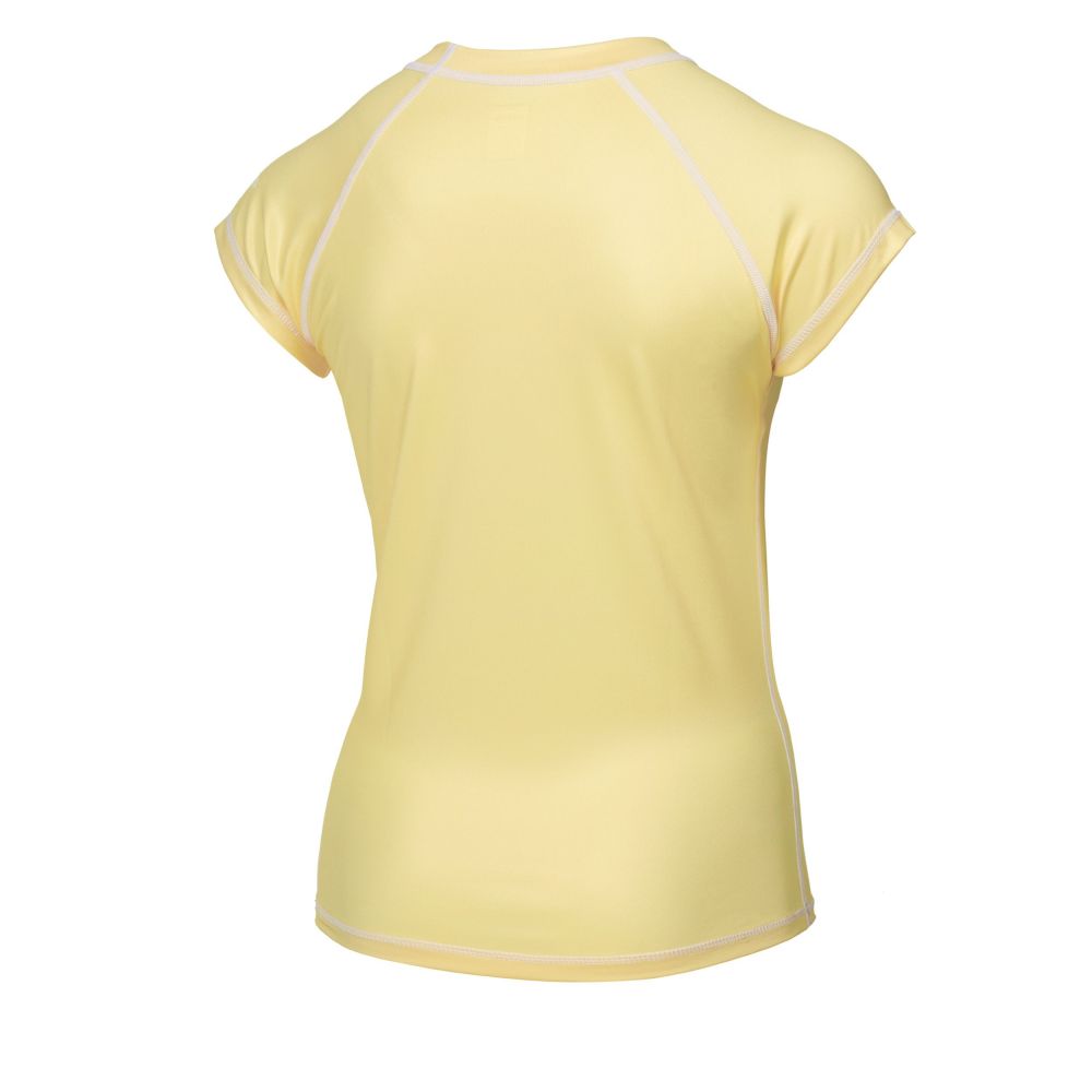 Star Short Sleeve Rash Vest Women - Pastel Yellow - 2022