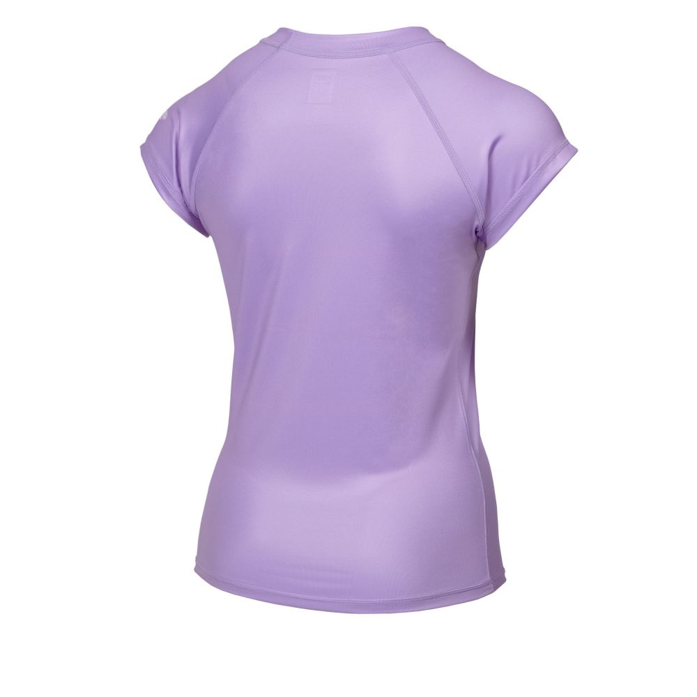 Star Short Sleeve Rash Vest Women - Lilac - 2022