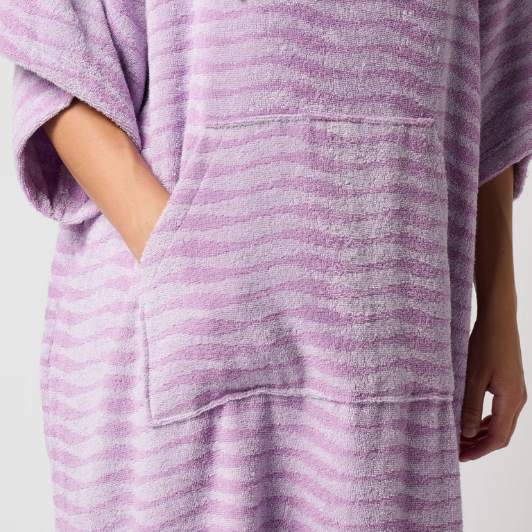 Poncho Jacquard - Pink / Purple