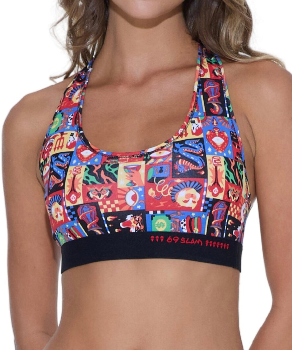 WOMEN WEIRD BLOCK KAIA BAMBOO CROPPED BRA