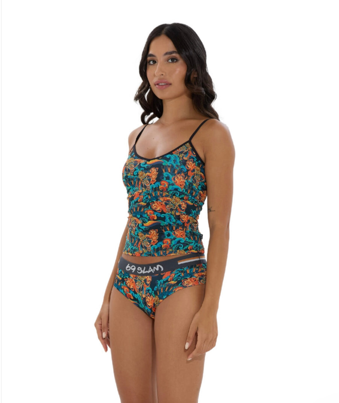 WOMEN FIRE DANCE ELLA SINGLET TOP