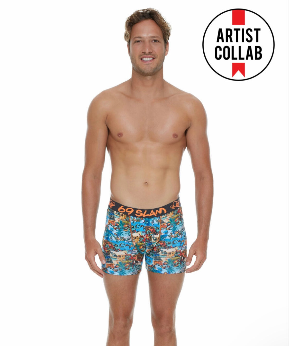 MEN BEACH BUGGER DYLAN FITTED BOXER