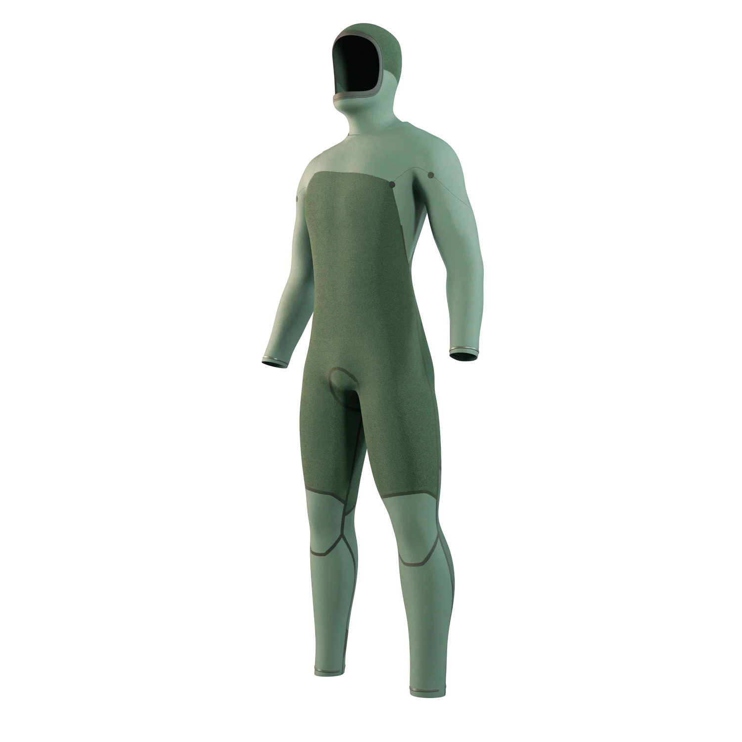 Motion Hooded Fullsuit 5/3mm FrontZip - Black