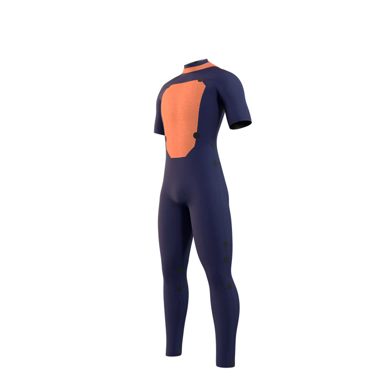 Star Shortarm Back Zip Wetsuit - Black