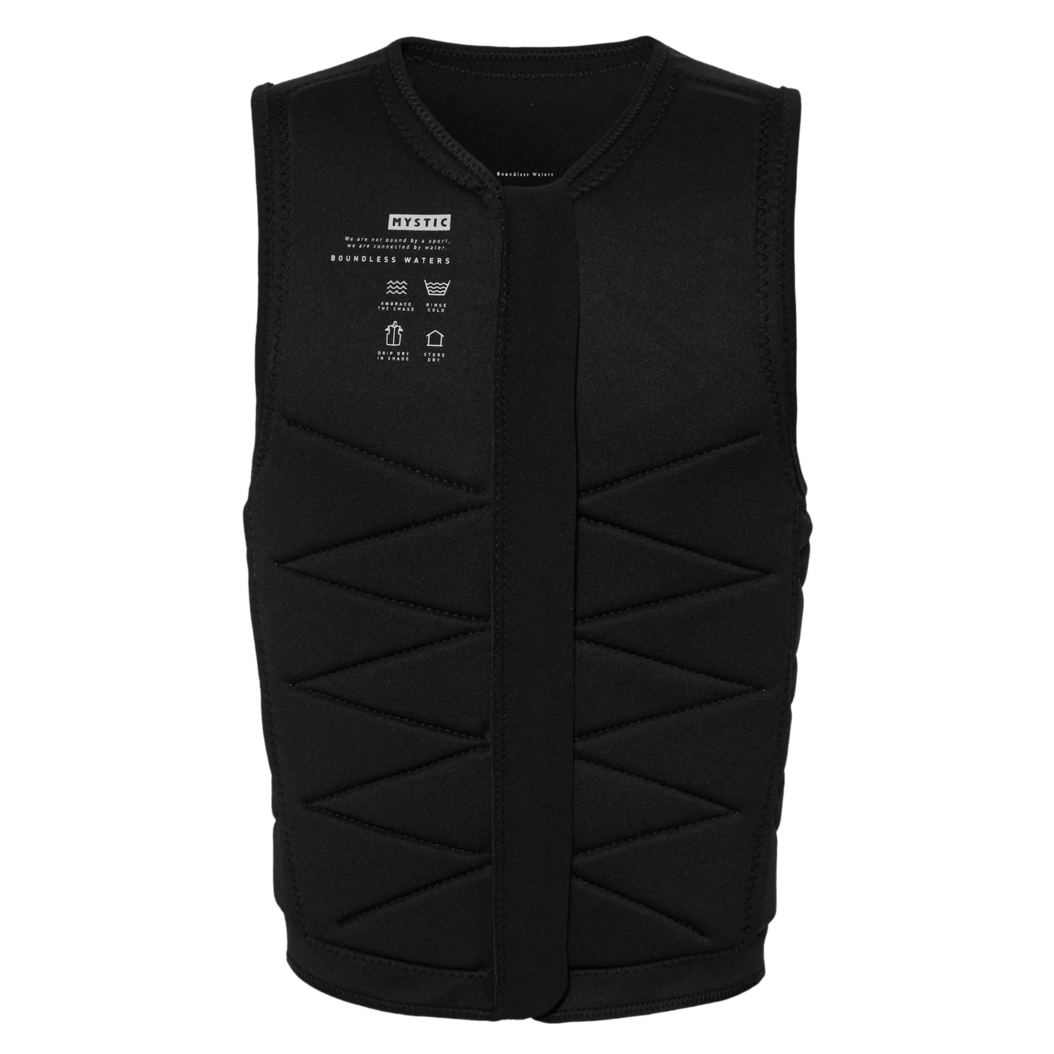 Outlaw Impact Vest Fzip Wake - Black