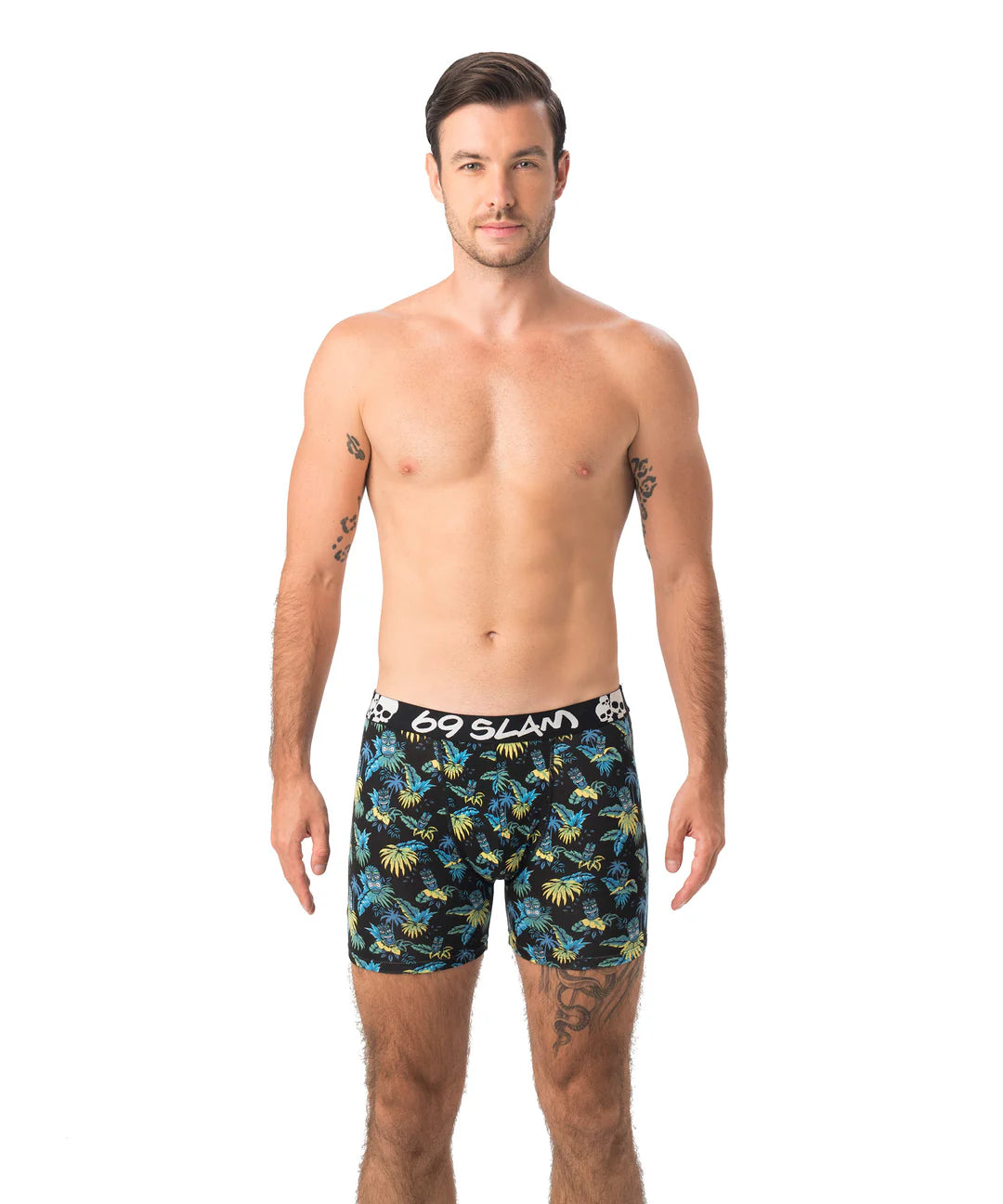 TIKI FACE BAMBOO FITTED FIT BOXER