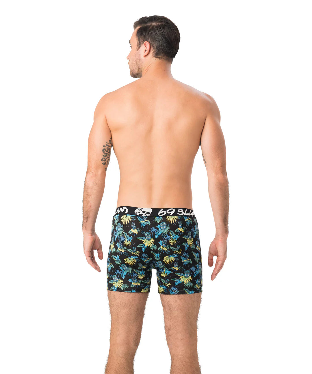 TIKI FACE BAMBOO FITTED FIT BOXER
