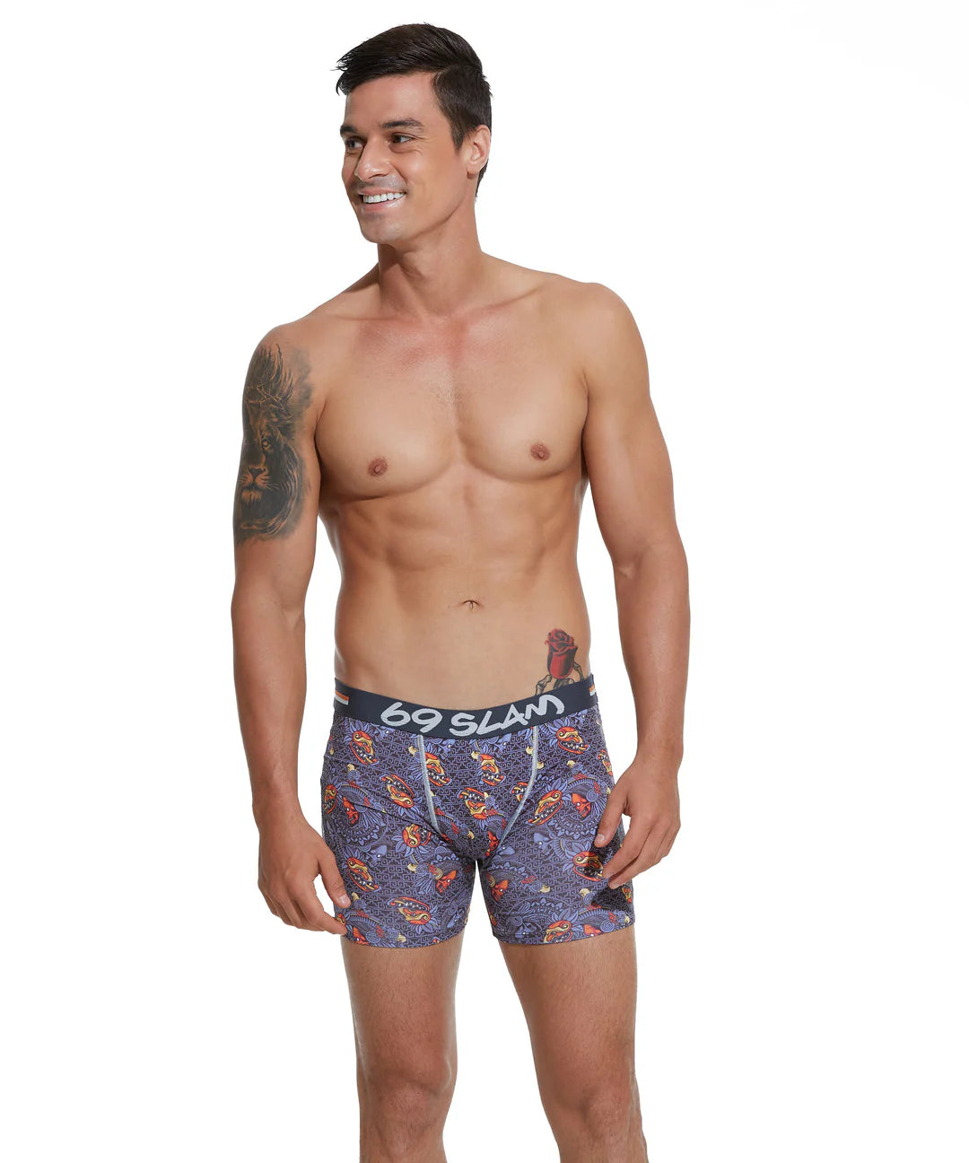 MEN MAYAN HEAD DYLAN FITTED BOXER
