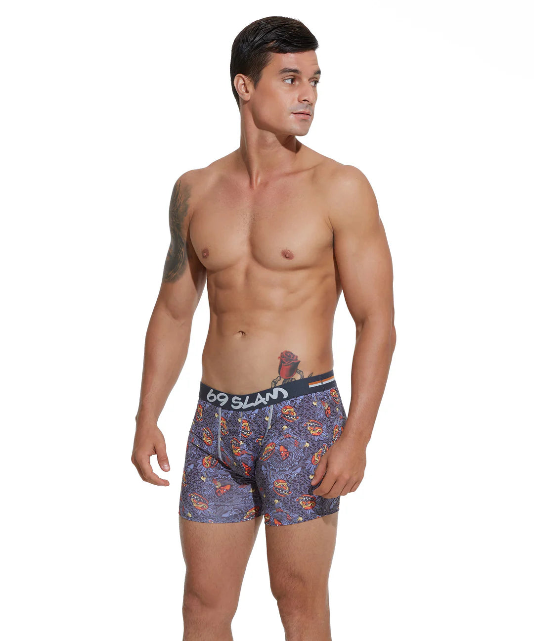 MEN MAYAN HEAD DYLAN FITTED BOXER