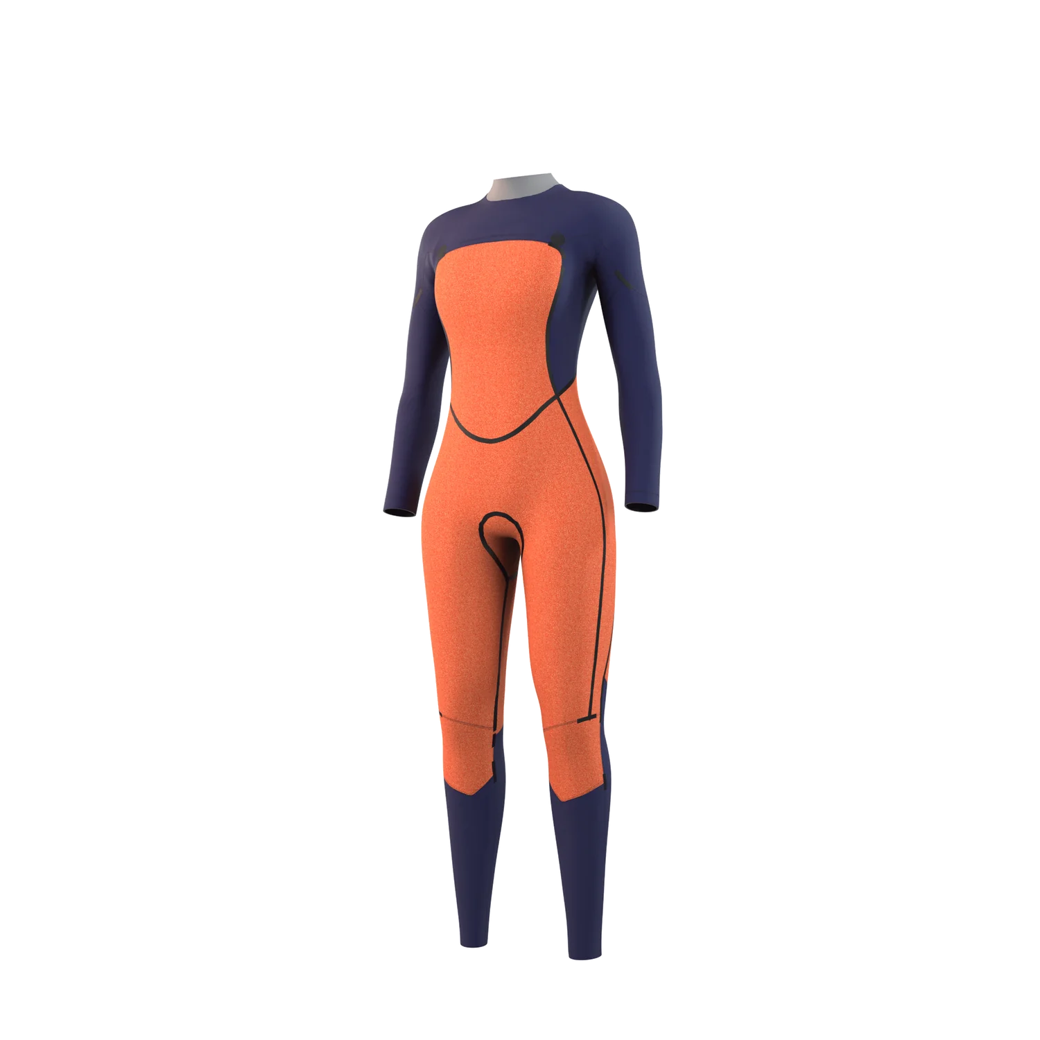 Dazzled Fullsuit 5/3mm Double Front Zip - Black - 2024