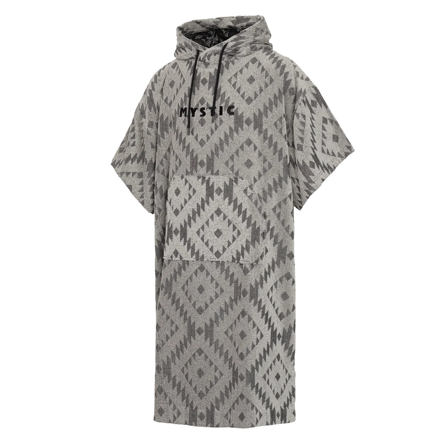 Poncho Jacquard - Black / White