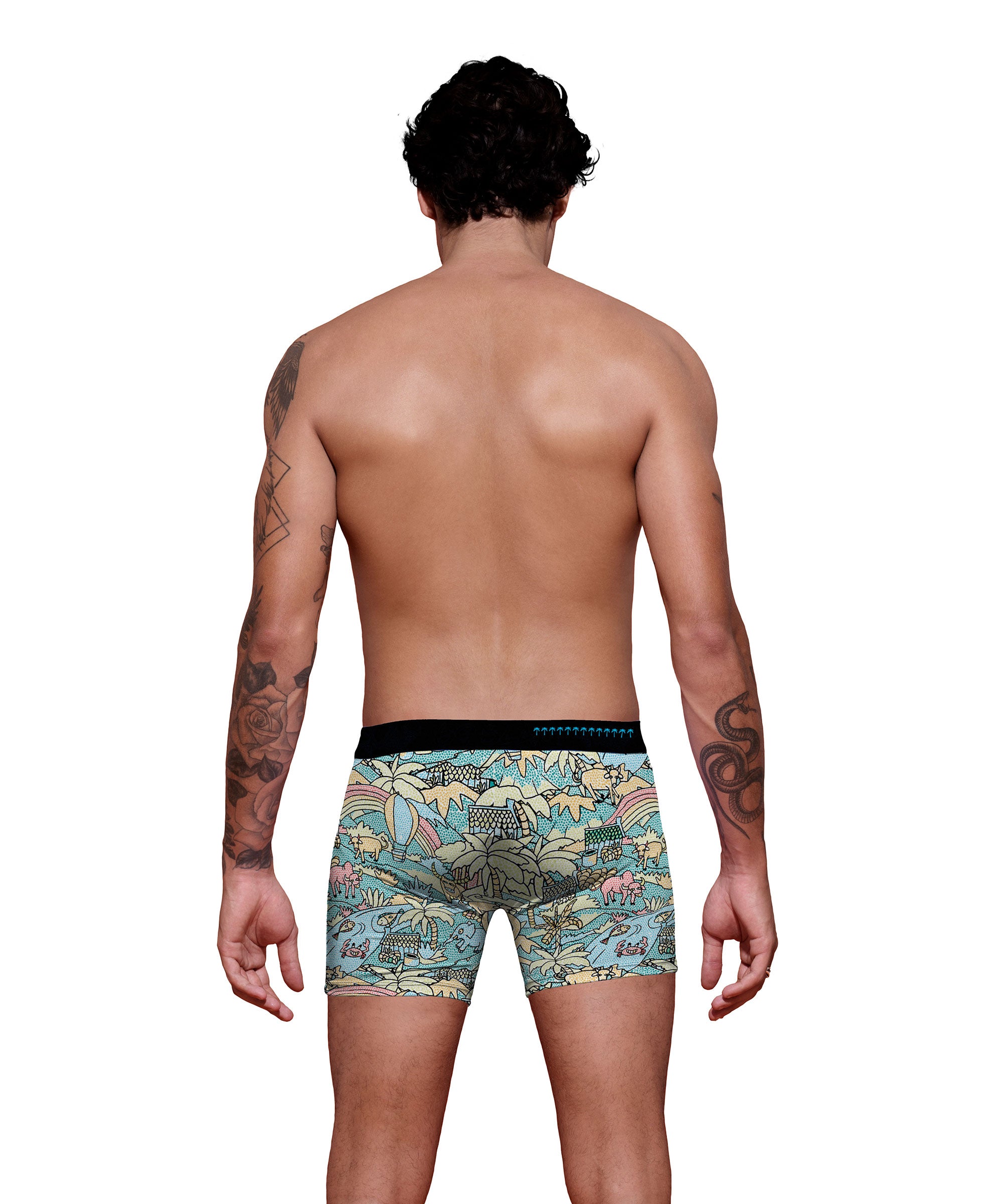 MOZAIK FIELD POLYESTER FITTED BOXER