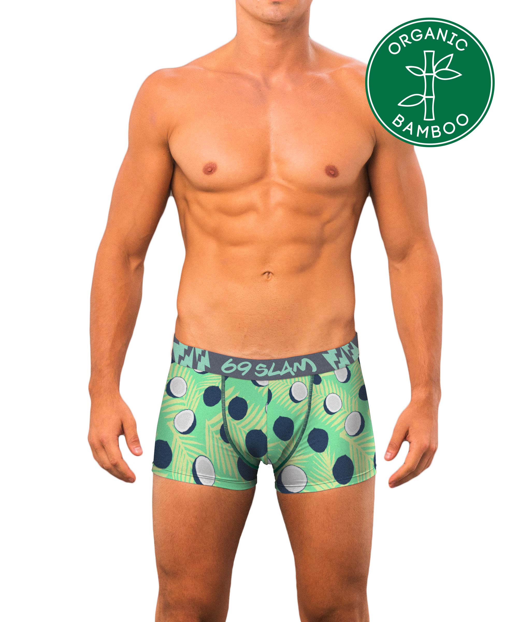 COCO BLUE BAMBOO FITTED FIX BOXER