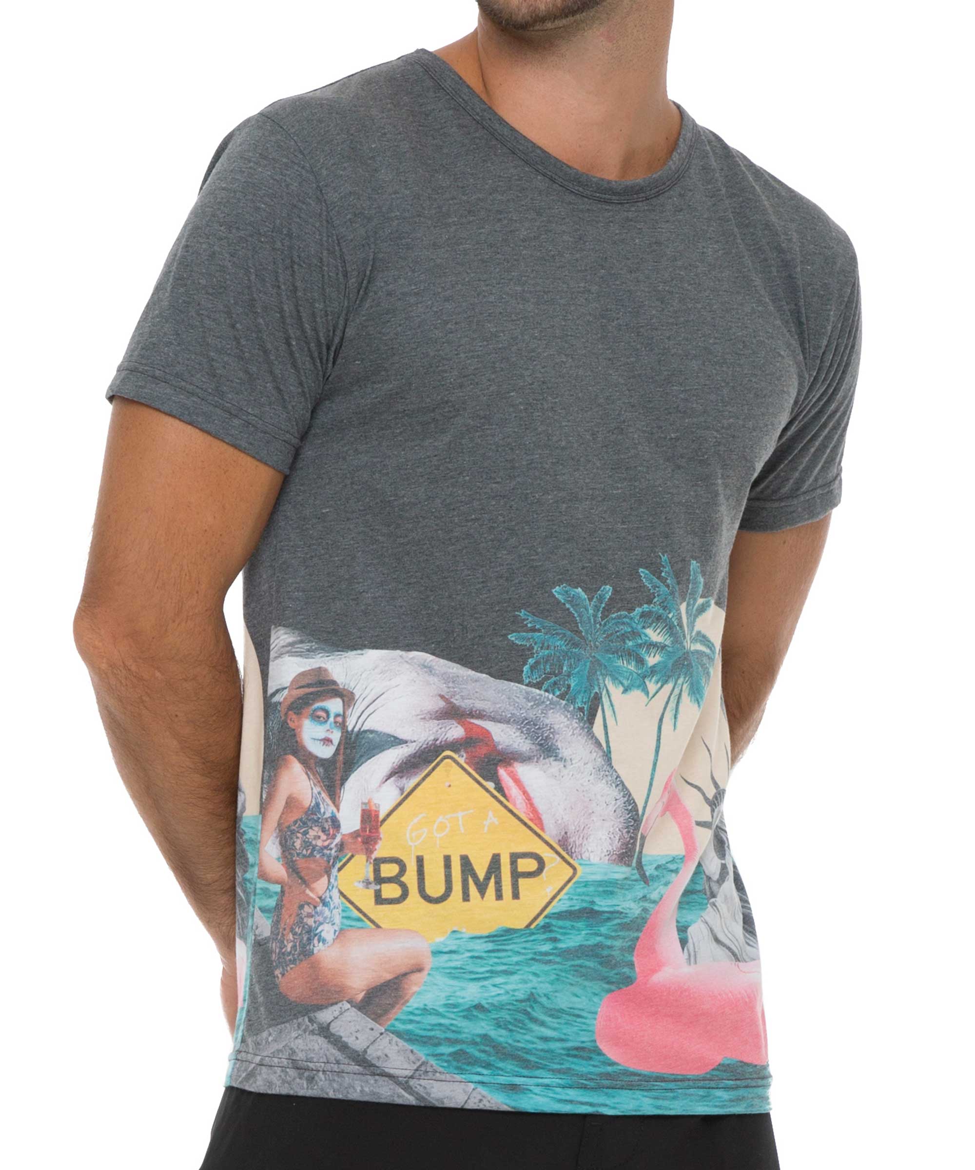 MEN FLOATIES AREA HANS S/S PRINTED RASH TEE PLACEMENT