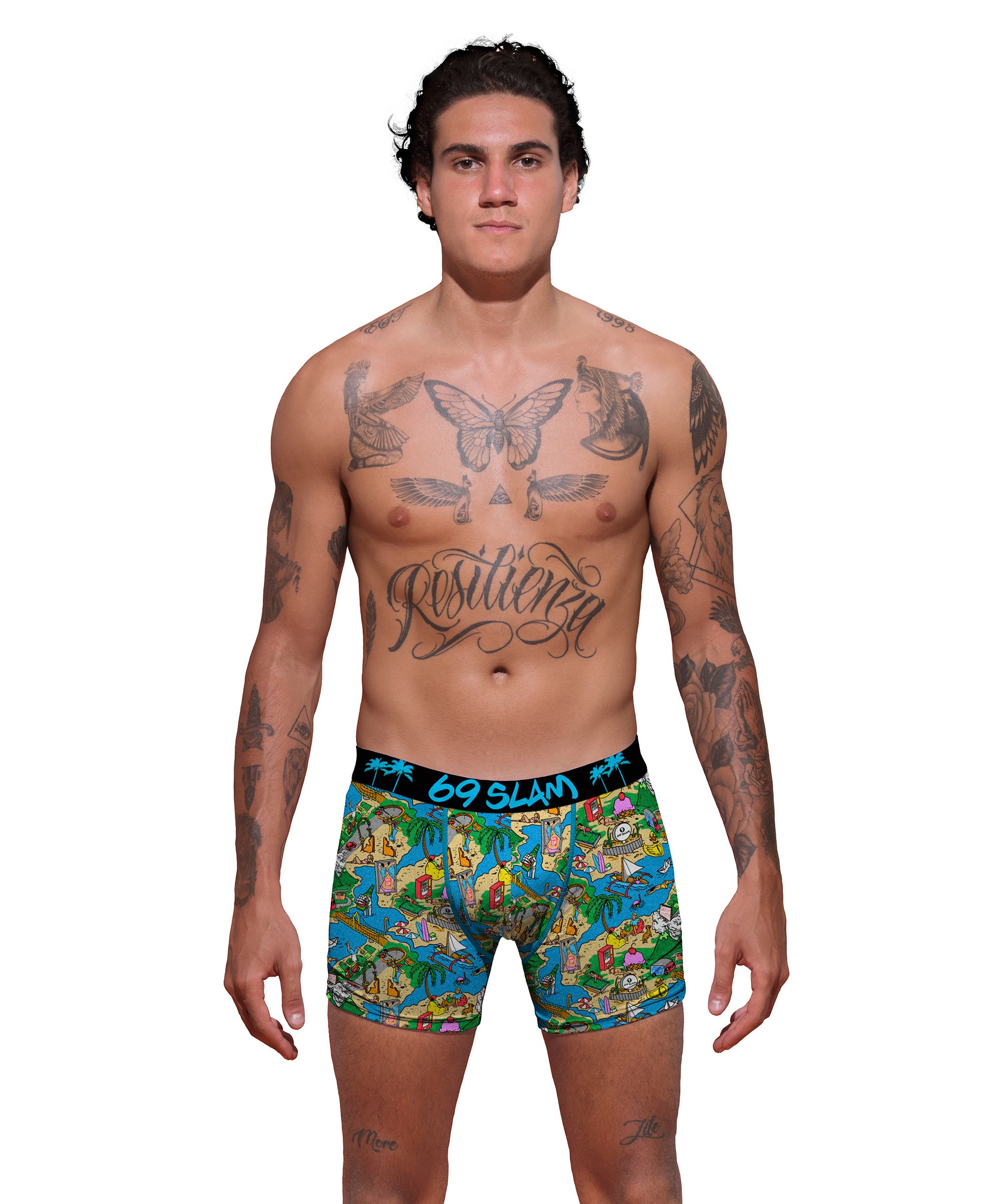 BALI POLYESTER FITTED BOXER